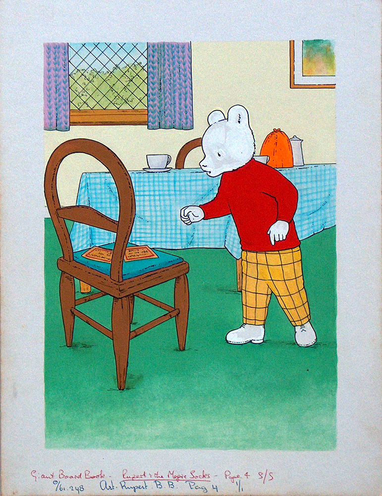 Rupert and His Magic Socks page 4 (Original) art by Rupert Bear at The Illustration Art Gallery