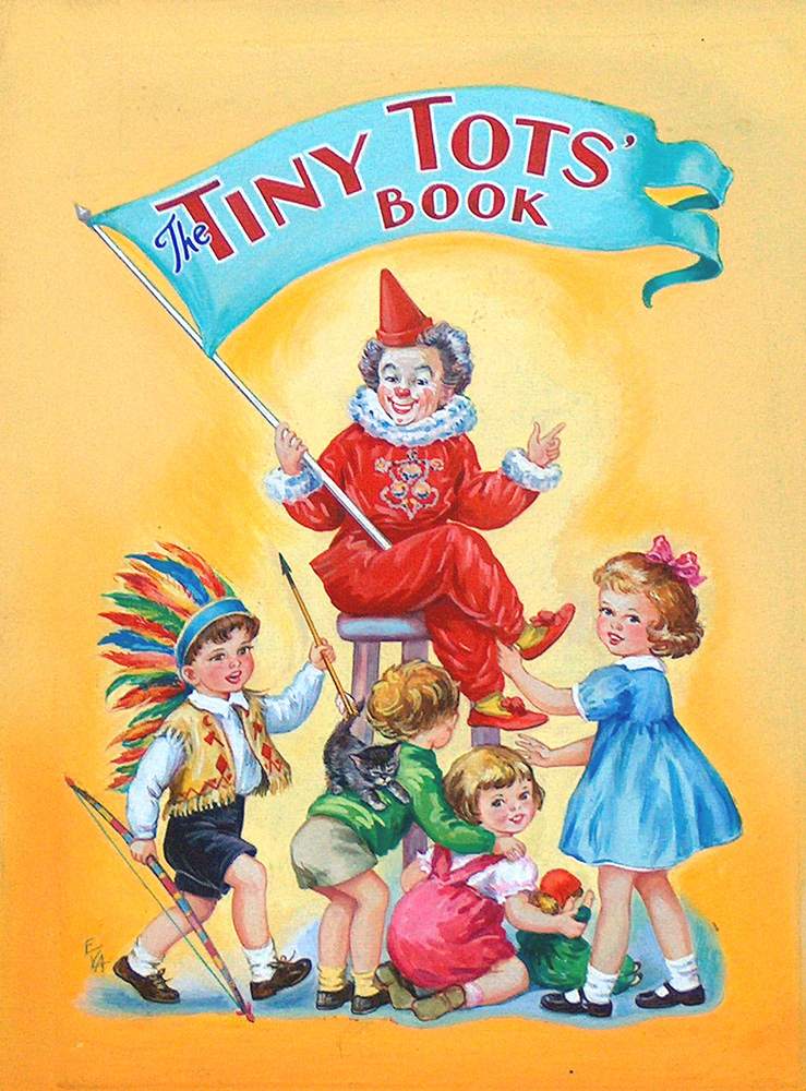 The Tiny Tots book cover (Original) (Signed) art by E V Abbott Art at The Illustration Art Gallery