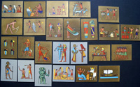 Complete Set of 25 'Ancient Egypt' Cavanders Cigarette Cards (1928)