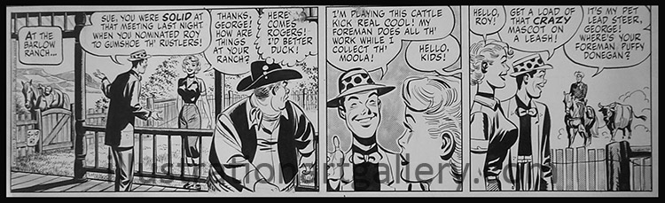 Roy Rogers daily strip 5-19 1955 (Original)