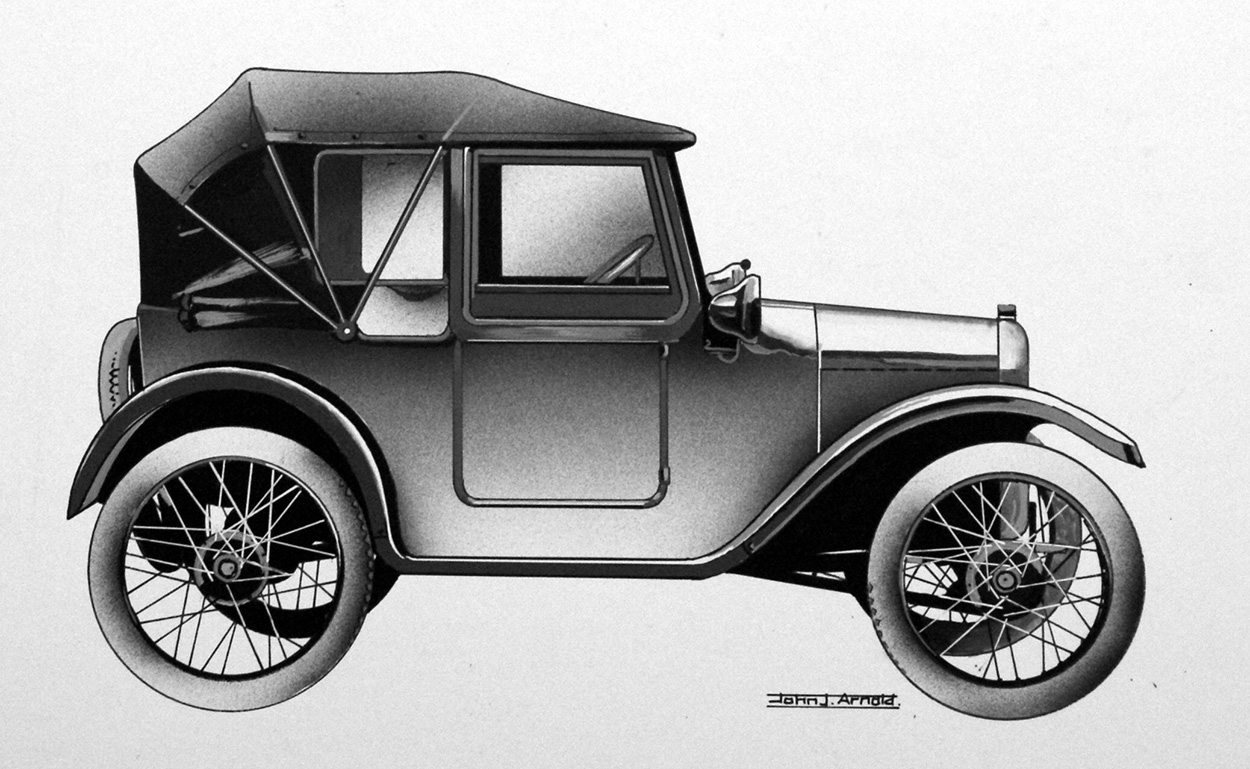 Model T Ford (Original) (Signed) art by John J Arnold Art at The Illustration Art Gallery