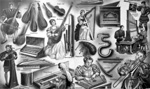Montage of Historical Musical Instruments (Original)