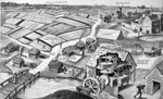 Cross Section of a Medieval Village (Original)