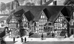Cross Section of Half-Timbered Tudor House (Original) (Signed)