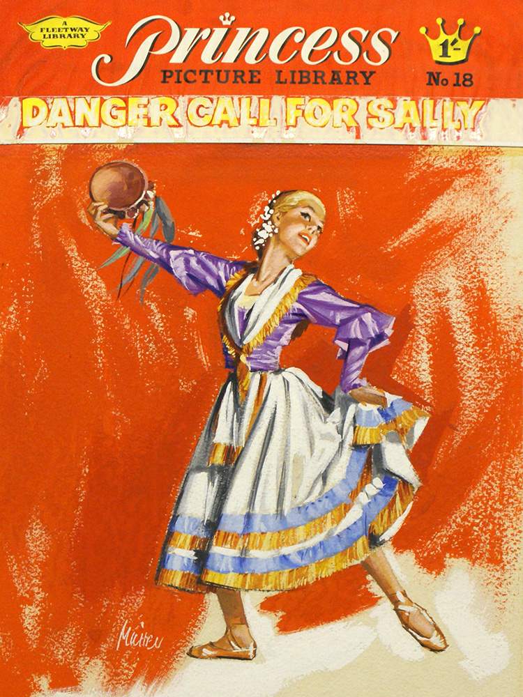 Princess Picture Library: Danger Call For Sally (Original) (Signed) art by Michel Atkinson Art at The Illustration Art Gallery