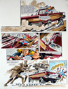 The Fall Guy starring Lee Majors from Look #1 page 8 (Original)