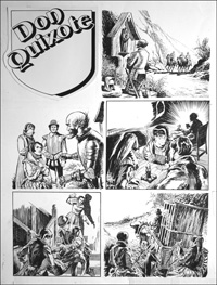 Don Quixote - Caged (TWO pages) (Originals)