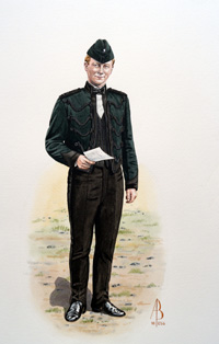 Military Uniforms - Officer, 7th Duke of Edinburgh's Own Ghurkha Rifles (Original) (Signed) Military Uniforms - Officer, 7th Duke of Edinburgh's Own Ghurkha Rifles (Original) (Signed)