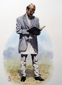 Military Uniforms - Ghurkha Pundit (Original) (Signed) Military Uniforms - Ghurkha Pundit (Original) (Signed)