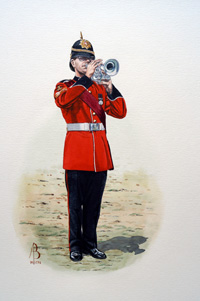 Military Uniforms - Sergeant, Princess of Wales' Royal Regiment (Original) (Signed) Military Uniforms - Sergeant, Princess of Wales' Royal Regiment (Original) (Signed)