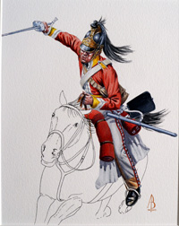 Military Uniforms - Trooper, 6th Dragoons (Original) (Signed) Military Uniforms - Trooper, 6th Dragoons (Original) (Signed)