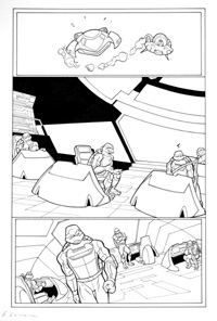 Teenage Mutant Ninja Turtles page 4 (Original) (Signed)
