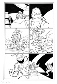 Teenage Mutant Ninja Turtles page 6 (Original) (Signed)