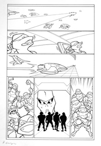 Teenage Mutant Ninja Turtles page 10 (Original) (Signed)