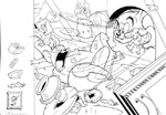 Tom and Jerry double page spread S2 (Original) (Signed)