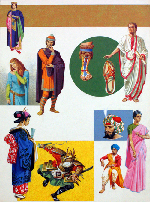 Ancient Costumes (Original) by Severino Baraldi Art at The Illustration Art Gallery
