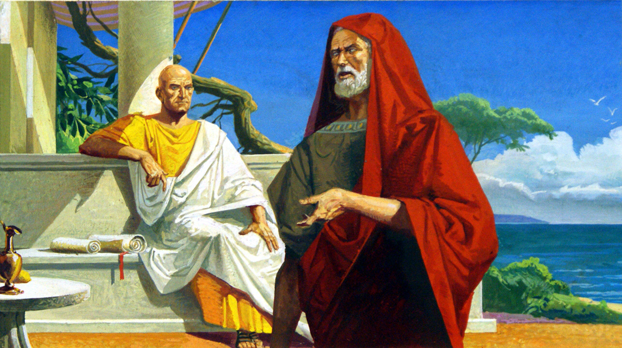 Hannibal and Scipio Africanus (Original) art by Severino Baraldi Art at The Illustration Art Gallery