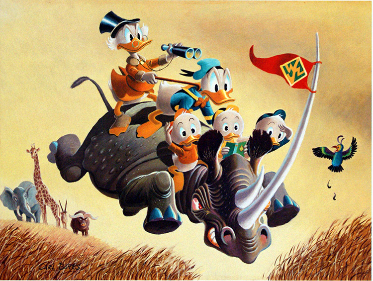 Far Out Safari (Limited Edition Print) (Signed) by Carl Barks at The Illustration Art Gallery