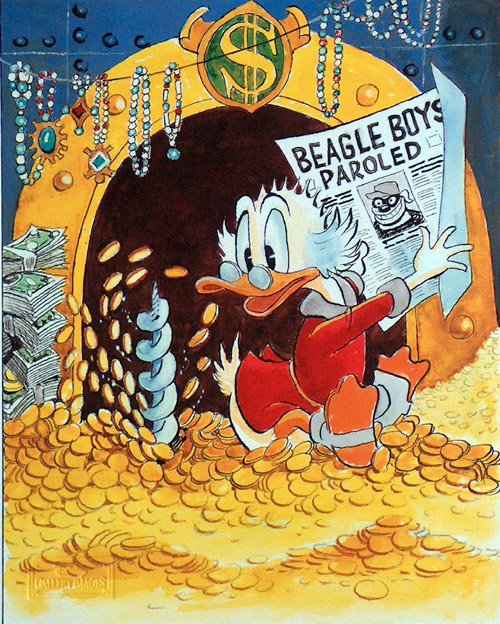 Invasion of Privacy by Carl Barks (Limited Edition Print) (Signed) by Carl Barks at The Illustration Art Gallery
