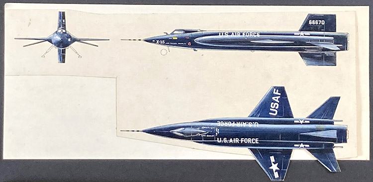 X-15 Hypersonic Aircraft (Original) by John Batchelor Art at The Illustration Art Gallery