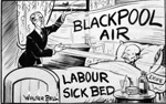 Blackpool Air Clement Attlee Cartoon (Original) (Signed)
