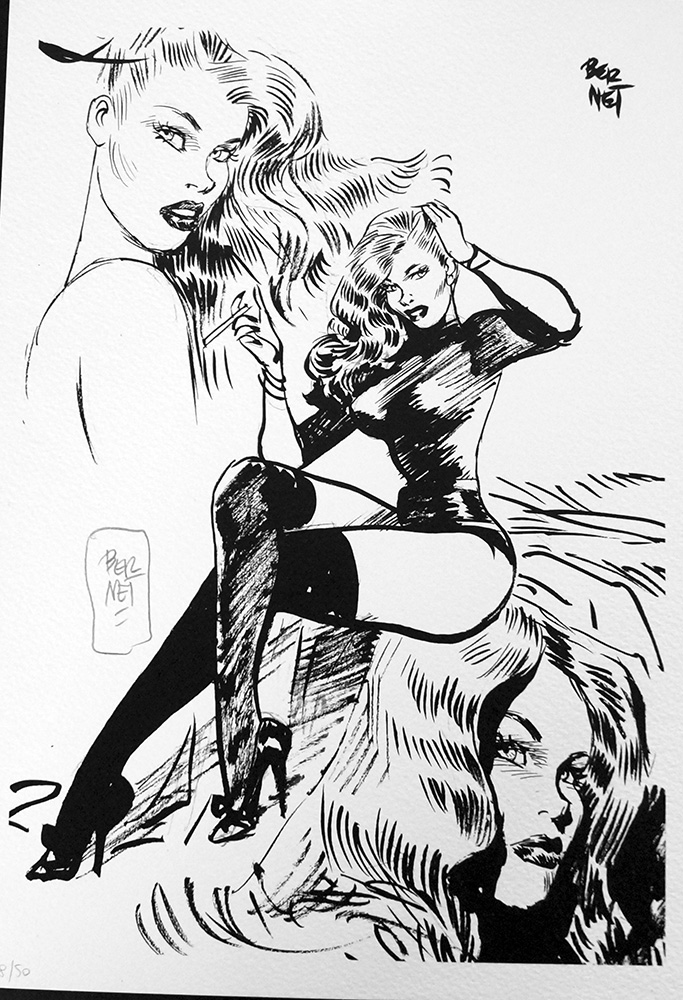 Seductress (Limited Edition Print) (Signed) art by Jordi Bernet Art at The Illustration Art Gallery