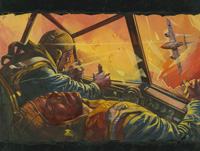 Air Ace Picture Library cover #114 'Sitting Duck' (Original) Air Ace Picture Library cover #114 'Sitting Duck' (Original)