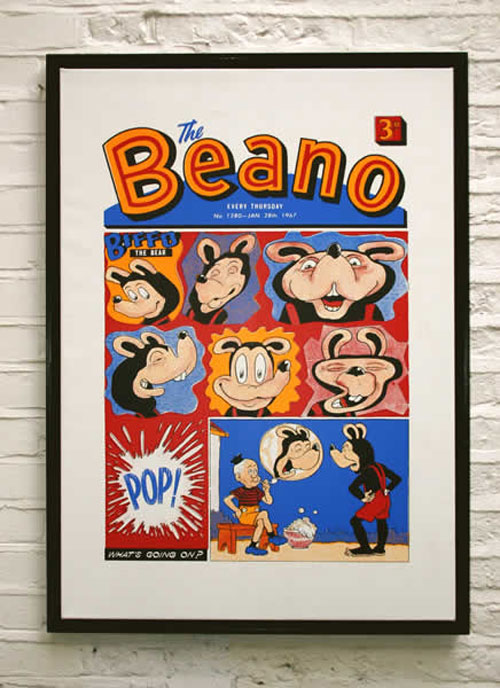 Biffo the Bear Blowing Bubbles (Signed) (Limited Edition)