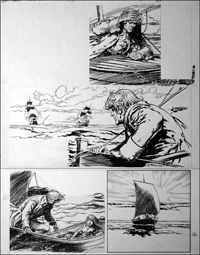 Black Bartlemy's Treasure - Open Boat (TWO pages) (Original) (Signed)