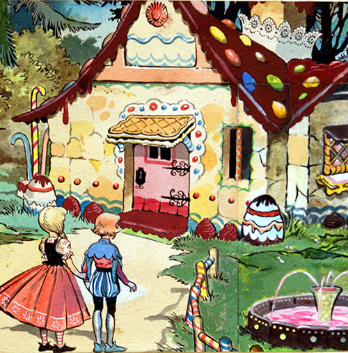 Babes in the Wood: The Gingerbread House (Original) by Babes in the Wood (Blasco) at The Illustration Art Gallery
