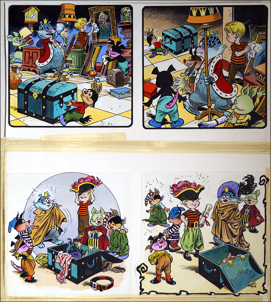 Edward and the Jumblies - Pirate Adventure (6 PAGE Complete Story) (Originals) (Signed) art by The Jumblies (Blasco) Art at The Illustration Art Gallery