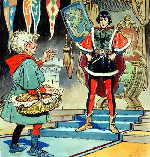 Rumpelstiltskin- The Prince and the Baker (Original) by Rumpelstiltskin (Blasco) at The Illustration Art Gallery