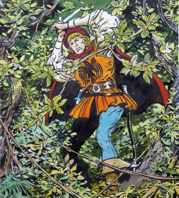 Sleeping Beauty - Through The Wild Forest (Original) by Sleeping Beauty (Blasco) at The Illustration Art Gallery