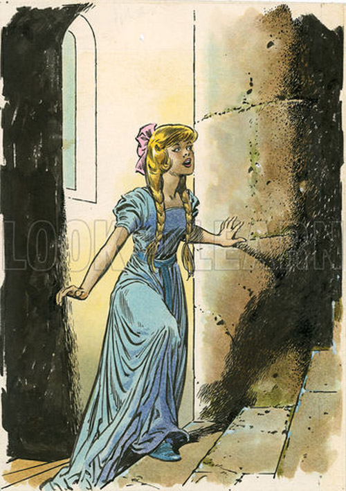 Sleeping Beauty: The Princess Climbs the Tower (Original) by Sleeping Beauty (Blasco) at The Illustration Art Gallery