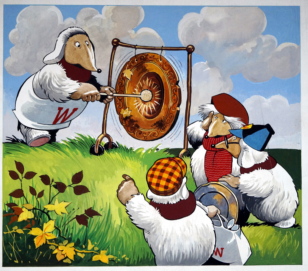 The Wombles: Gong Show (TWO pages) (Originals) art by The Wombles (Blasco) Art at The Illustration Art Gallery