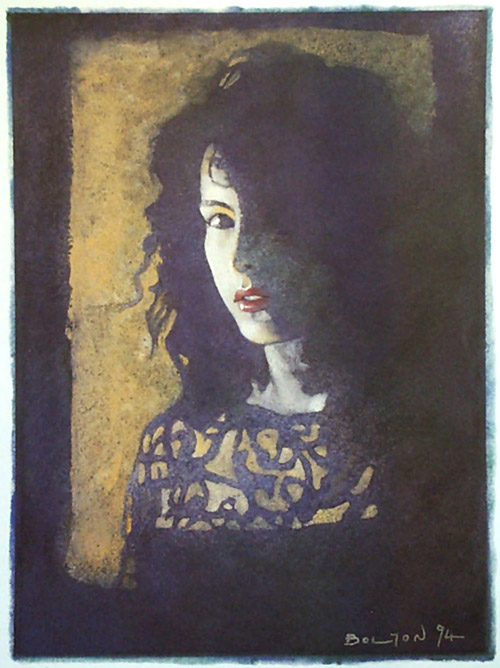Blue (Limited Edition Print) (Signed) by John Bolton Art at The Illustration Art Gallery