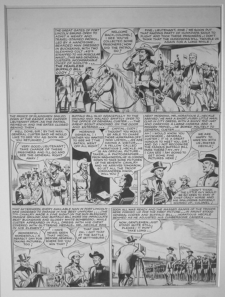 General Custer comic page (Original)