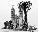 View Carry On Building - Mexican Church (Original) (Signed) Carry On Building - Mexican Church (Original) (Signed)