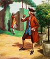 Mozart Caught Eating an Illicit Orange (Original) (Signed)