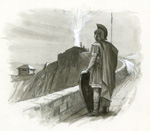 A Roman signal fire (Original) (Signed)