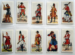 Cigarette cards: History of Army Uniforms 1937 (Full Set 50) 