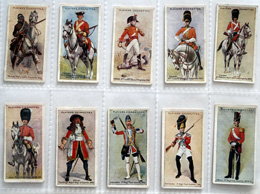 Full Set of 50 Cigarette Cards: Regimental Uniforms (1912)