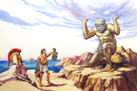 Perseus turns the Giant Atlas to Stone (Original)