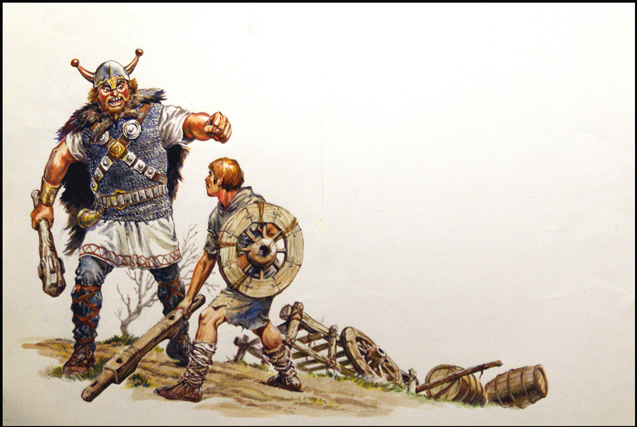 Giants A Wheel for a Shield (Original) art by Geoff Campion at The Illustration Art Gallery