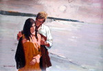 Woman's magazine Romantic painting 2 (Original) (Signed)