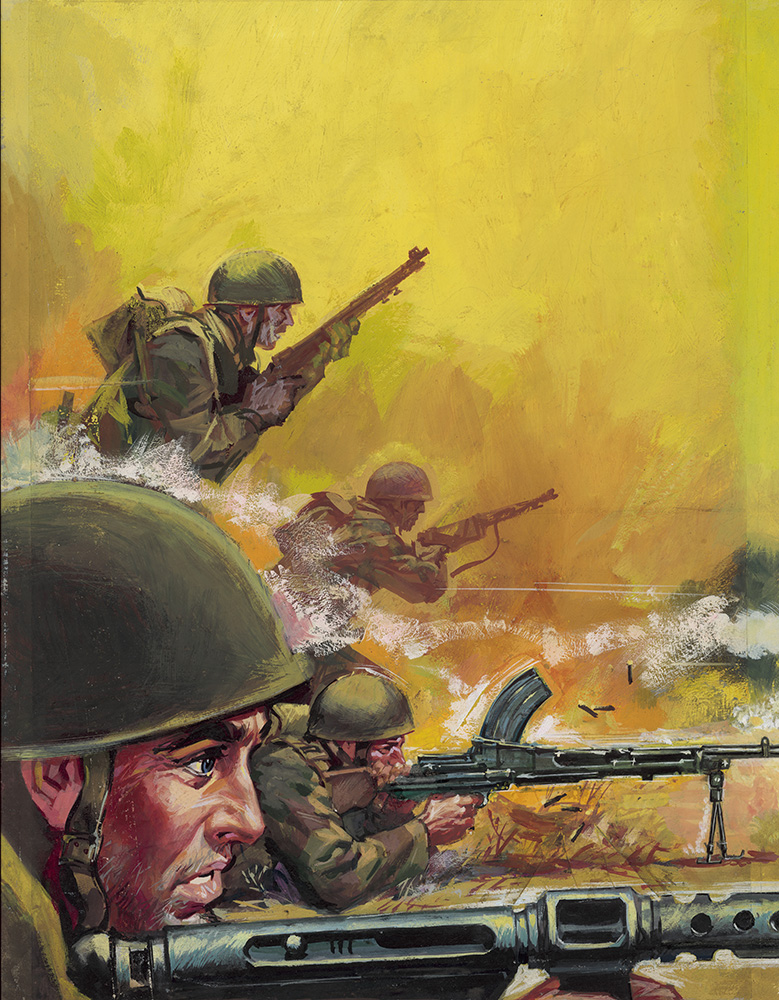 War Picture Library cover #99  'Spearhead' (Original) art by Nino Caroselli at The Illustration Art Gallery