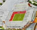 Manchester United (Old Trafford) Stadium (Print) (Signed)
