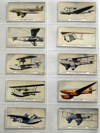 Full Set of 54 Cigarette Cards: Aircraft (1936)