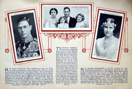 Complete Set of 50 Our King and Queen Cigarette cards in album (1937)