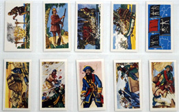 Full Set of 25 Cigarette Cards: Corsaires et Boucaniers (Pirates and Buccaneers) (1961)
